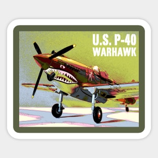 U.S. P-40 Warhawk Sticker